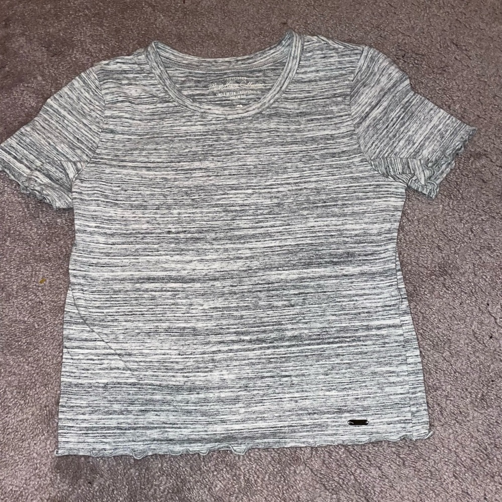 Women's Hollister Heathered Grey Top, Size: XS